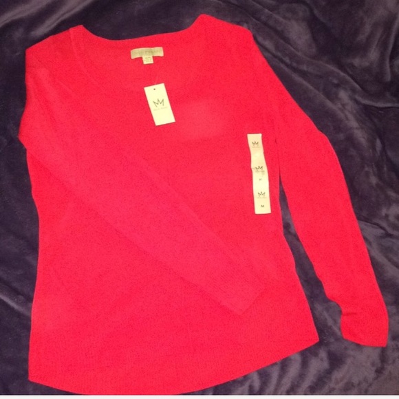 ‼️NWT neon coral pink sweater‼️ - Picture 2 of 4